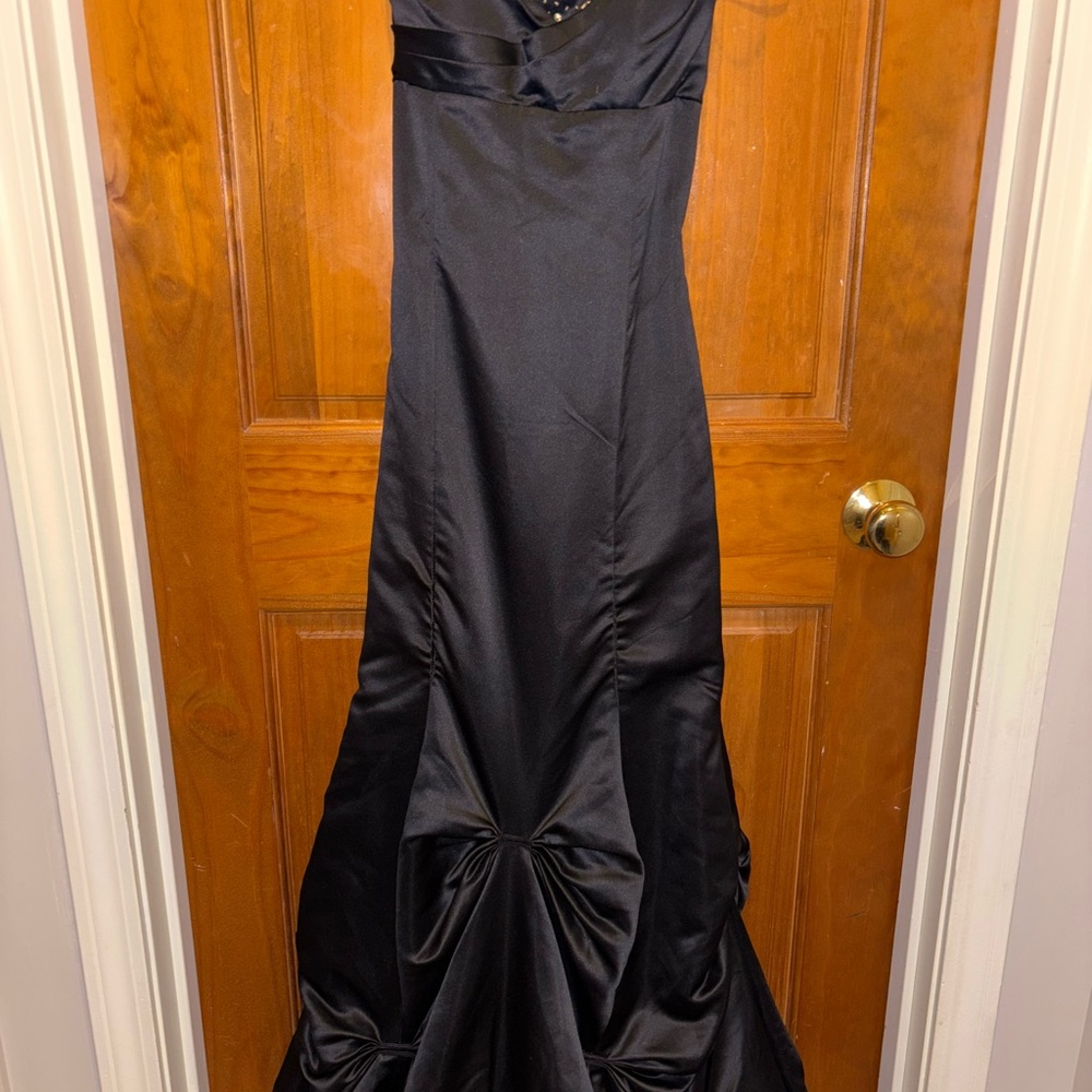 Masquerade Vintage 90s Y2K Satin Evening Prom Dress Dark Romantic Formal Gown